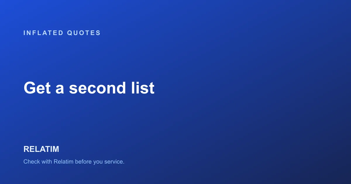 Inflated Repair Quotes: Get a Second Itemised List